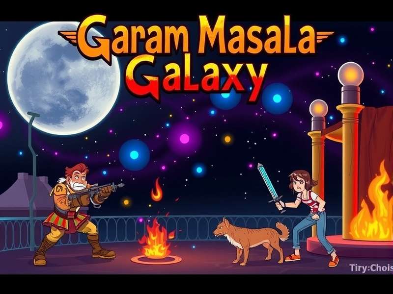 Garam Masala Galaxy Title Screen